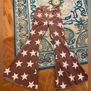 Altar’d State High-rise Super-wide Stars Bell Bottoms (small)